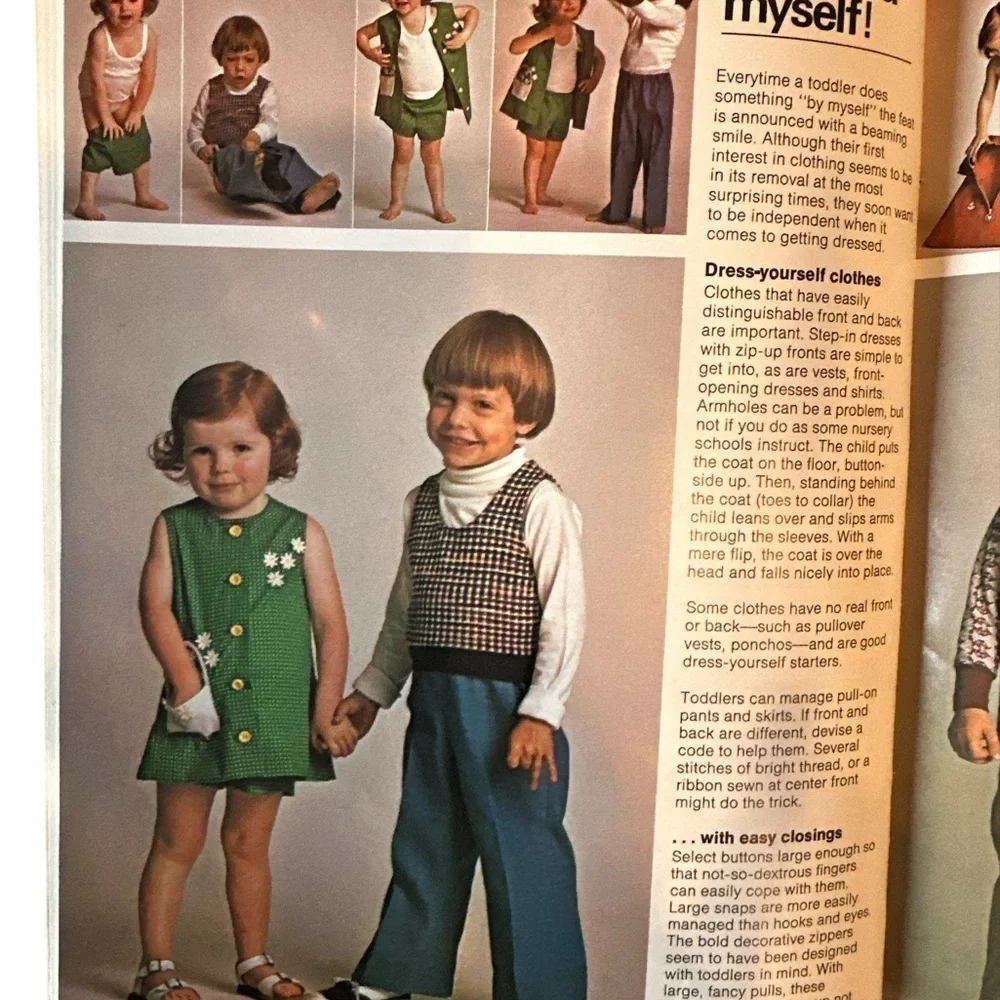Simplicity All About Sewing for Children 1973 Magazine How To Time Saving Tips